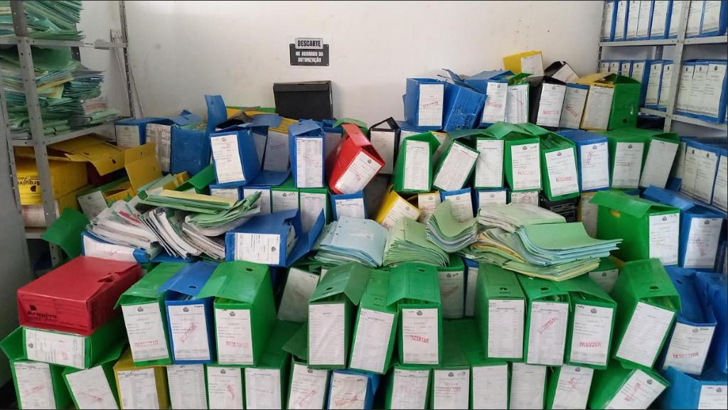 Sesp descarta 3,3 toneladas de documentos que cumpriram prazo de temporalidade - 